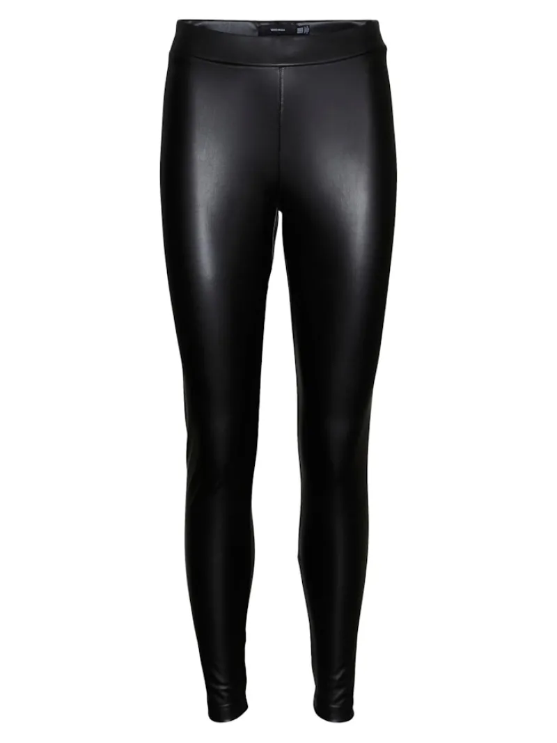 Vero Moda Hosen*VMGANA MW PL LEGGING NOOS Black