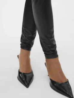 Vero Moda Hosen*VMGANA MW PL LEGGING NOOS Black