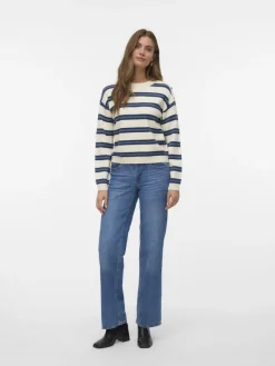 Vero Moda Pullover & Sweatshirts*VMGOLD STRIPE LS O-NECK PULLOVER birch