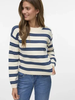 Vero Moda Pullover & Sweatshirts*VMGOLD STRIPE LS O-NECK PULLOVER birch