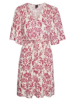 Vero Moda Kleider*VMIMMA 2/4 SHORT DRESS WVN BTQ Raspberry Sorbet