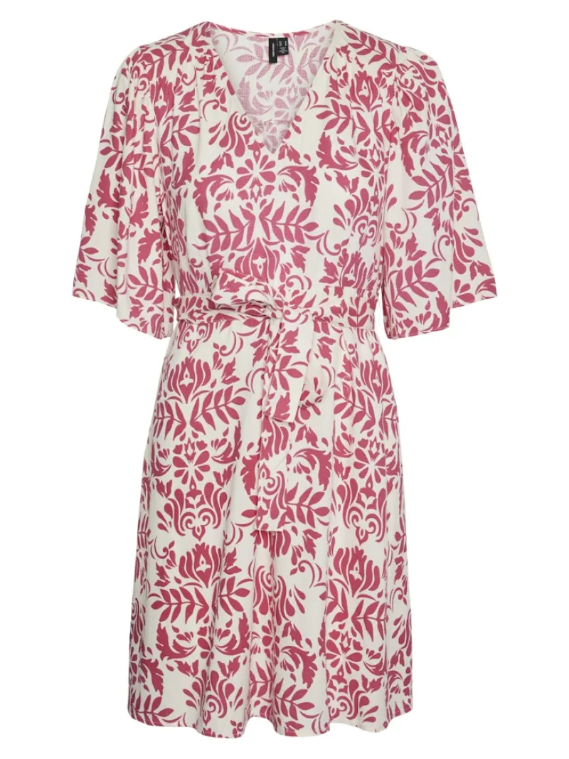 Vero Moda Kleider*VMIMMA 2/4 SHORT DRESS WVN BTQ Raspberry Sorbet