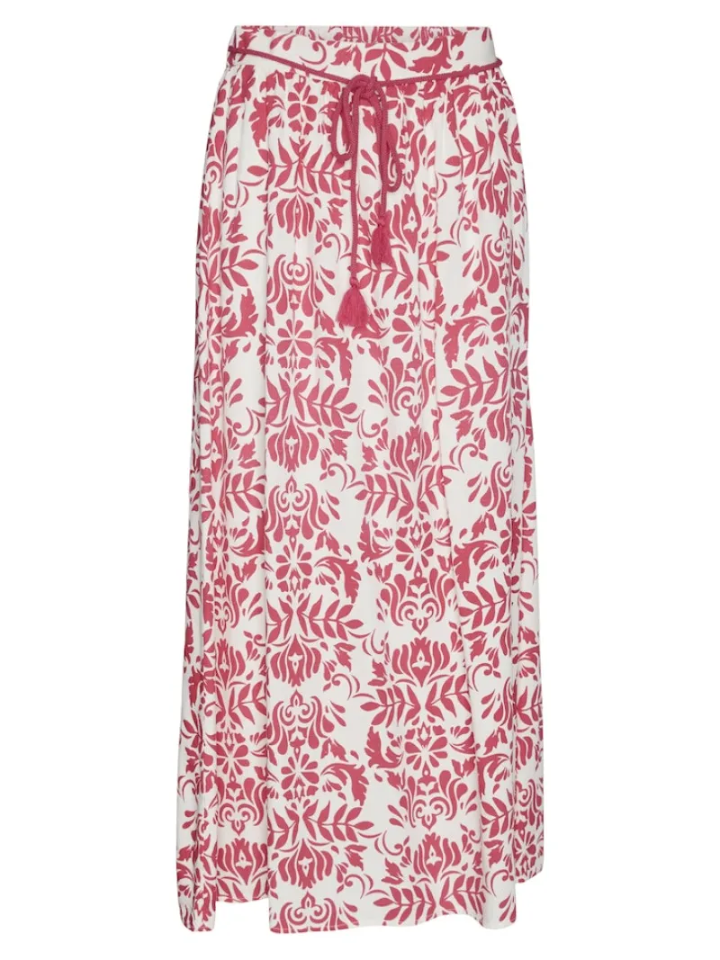 Vero Moda Röcke*VMIMMA HW LONG SKIRT WVN BTQ Raspberry Sorbet