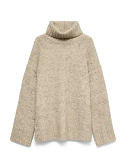 Vero Moda Pullover & Sweatshirts*VMINGRID LS ROLL NECK PULLOVER NOOS Silver Mink