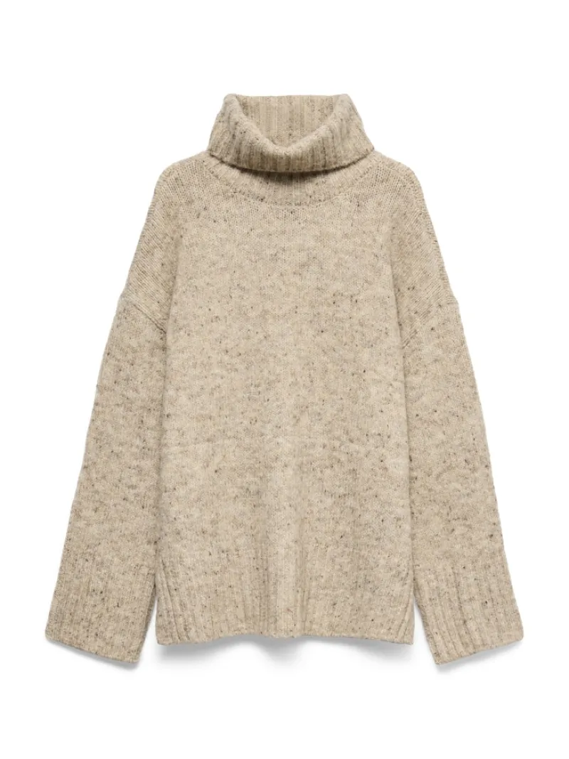 Vero Moda Pullover & Sweatshirts*VMINGRID LS ROLL NECK PULLOVER NOOS Silver Mink