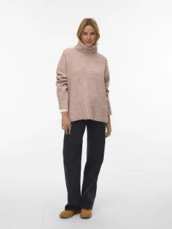 Vero Moda Pullover & Sweatshirts*VMINGRID LS ROLL NECK PULLOVER NOOS pink dogwood
