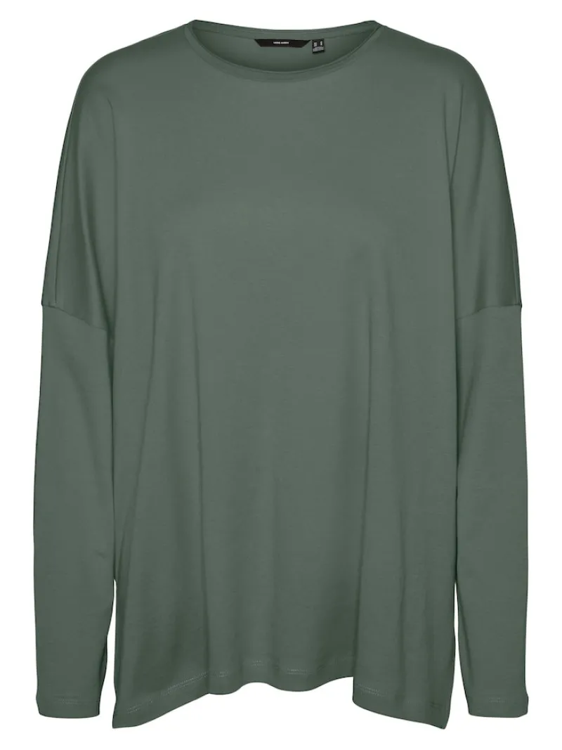 Vero Moda Shirts*VMIRIS LS OVERSIZE TEE NOOS Laurel Wreath