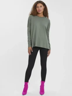 Vero Moda Shirts*VMIRIS LS OVERSIZE TEE NOOS Laurel Wreath