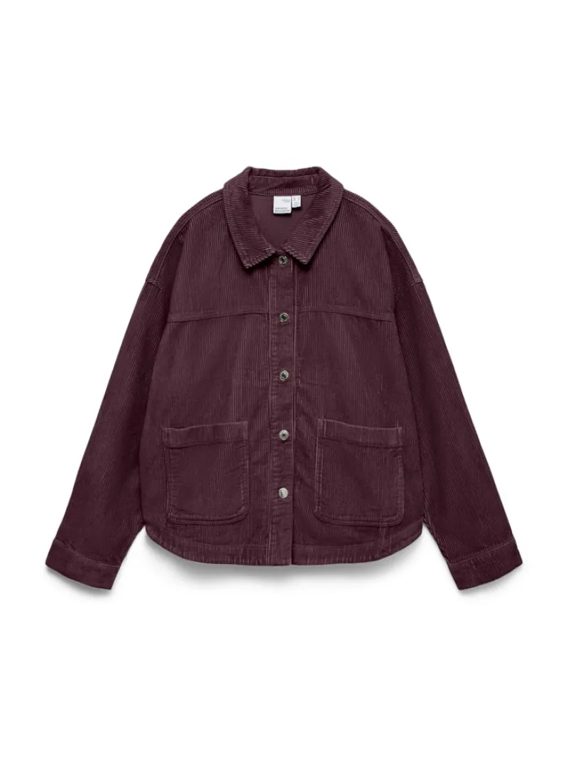 Vero Moda Jacken*VMJAMIE LS CORDUROY SHACKET MIX NOOS Winetasting