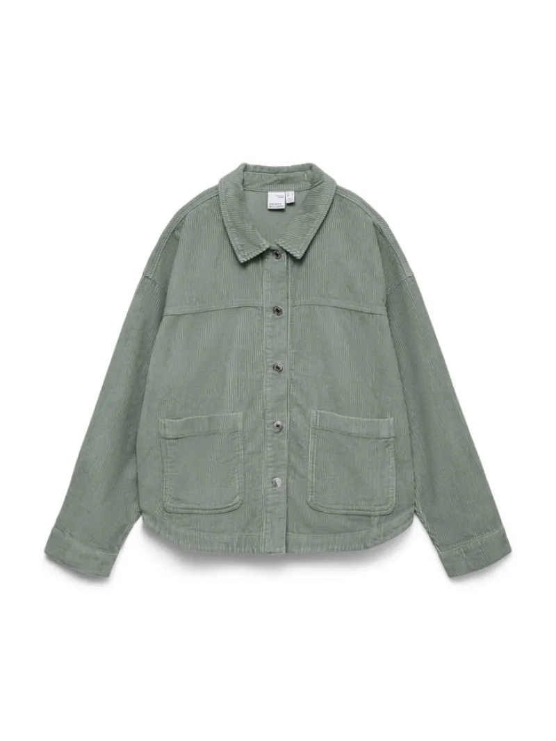 Vero Moda Jacken*VMJAMIE LS CORDUROY SHACKET MIX NOOS lily pad