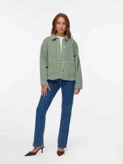 Vero Moda Jacken*VMJAMIE LS CORDUROY SHACKET MIX NOOS lily pad