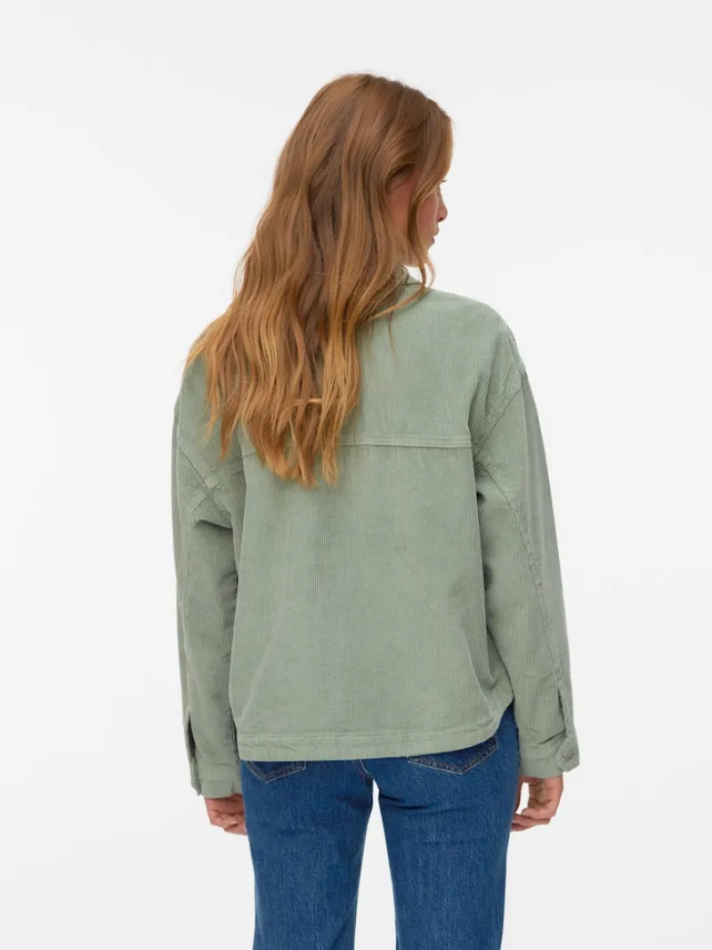 Vero Moda Jacken*VMJAMIE LS CORDUROY SHACKET MIX NOOS lily pad