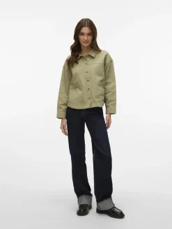 Vero Moda Jacken*VMJAMIE LS DENIM SHACKET MIX GA NOOS Laurel Wreath