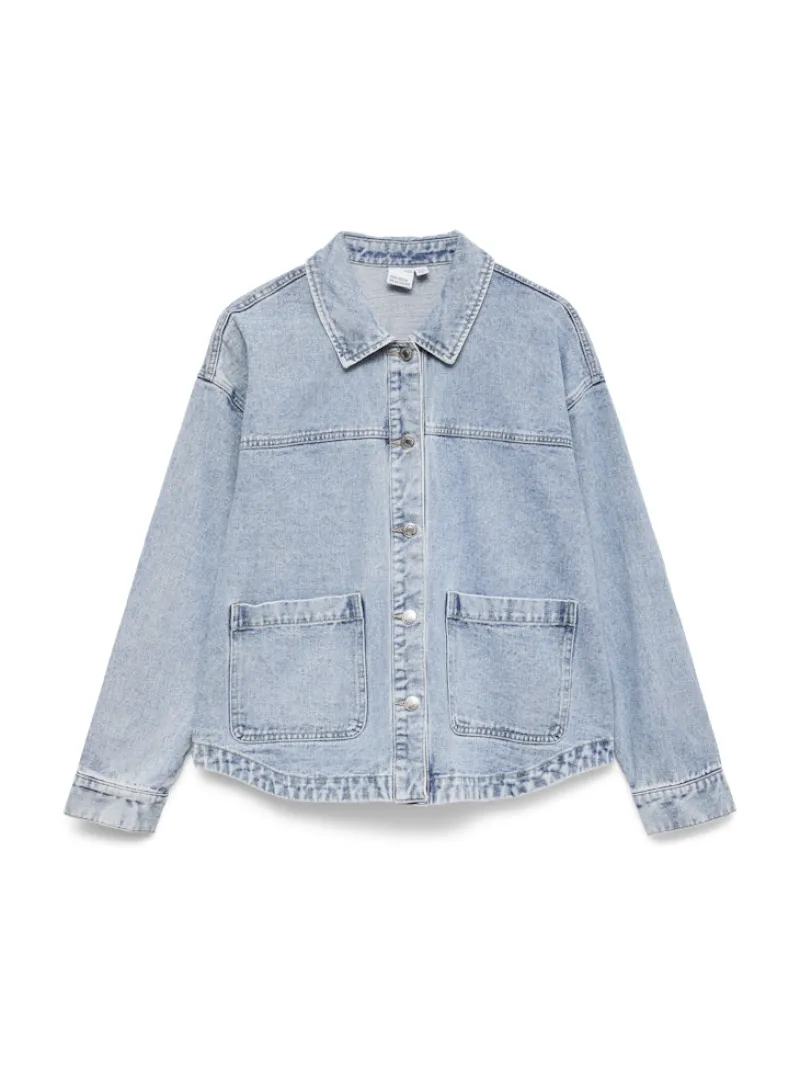 Vero Moda Jacken*VMJAMIE LS DENIM SHACKET MIX GA NOOS Light Blue Denim