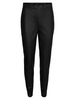 Vero Moda Hosen*VMJANNI HW PU LEGGING NOOS Black