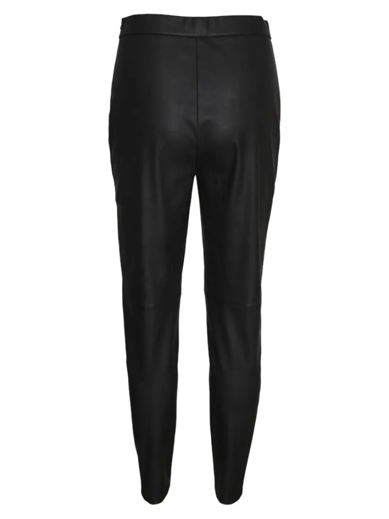 Vero Moda Hosen*VMJANNI HW PU LEGGING NOOS Black