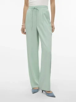 Vero Moda Hosen*VMJESMILO HW WIDE PANTS WVN NOOS silt green
