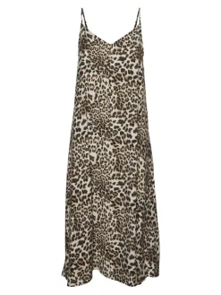 Vero Moda Kleider*VMJOSIE CALF SINGLET DRESS WVN GA sandshell
