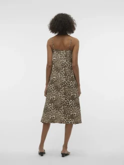 Vero Moda Kleider*VMJOSIE CALF SINGLET DRESS WVN GA sandshell