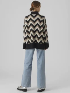 Vero Moda Pullover & Sweatshirts*VMKALINA LS HIGHNECK LONG PULLOVER GA black1