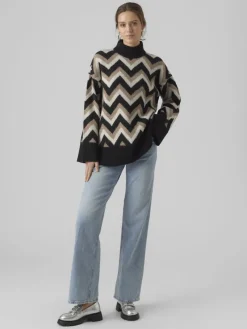 Vero Moda Pullover & Sweatshirts*VMKALINA LS HIGHNECK LONG PULLOVER GA black1