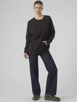 Vero Moda Shirts*VMKATIE LS LONG TOP JRS NOOS Black