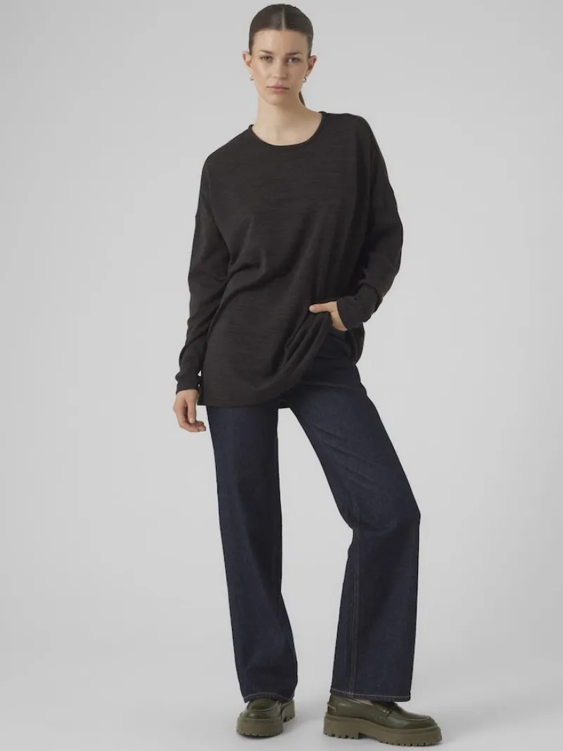 Vero Moda Shirts*VMKATIE LS LONG TOP JRS NOOS Black