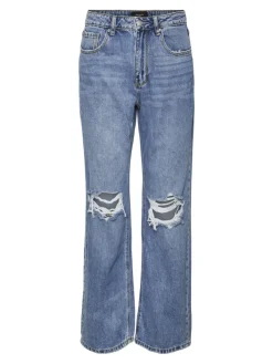 Vero Moda Jeans*VMKITHY HR STRAIGHT JEANS LI363 NOOS Medium Blue Denim