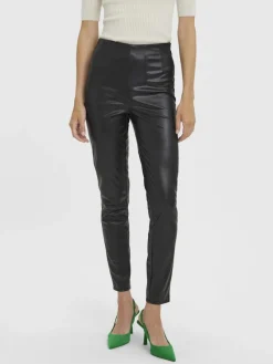 Vero Moda Hosen*VMLANA HR PL SLIM PANT Black