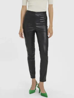 Vero Moda Hosen*VMLANA HR PL SLIM PANT Black