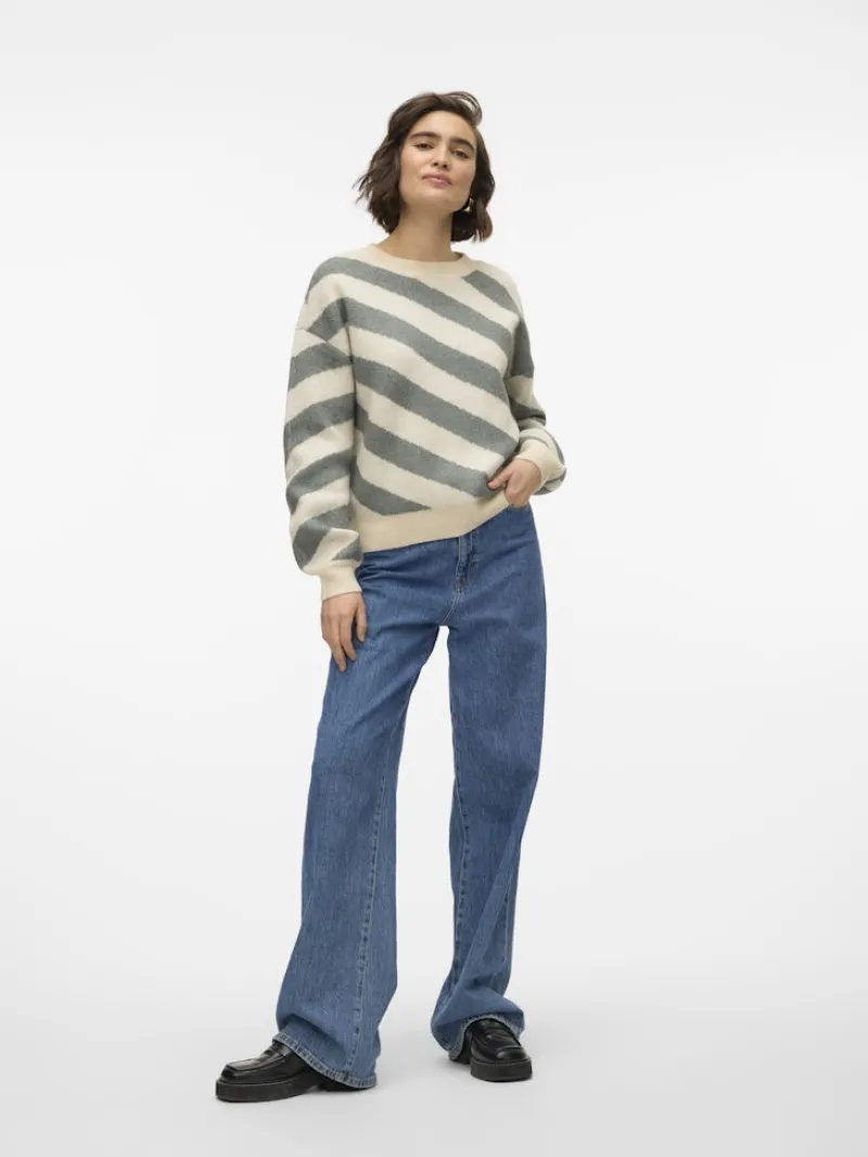 Vero Moda Pullover & Sweatshirts*VMLARA LS O-NECK PULLOVER BOO REP birch