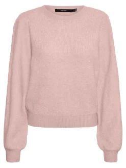 Vero Moda Pullover & Sweatshirts*VMLEFILE LS O-NECK PUFF BLOUSE COLOR Sepia Rose