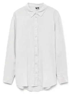 Vero Moda Blusen*VMLINN LS SHIRT WVN NOOS Snow White