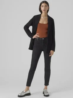 Vero Moda Jacken*VMLIVA LS LONG BLAZER Black