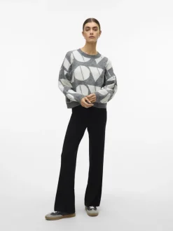 Vero Moda Pullover & Sweatshirts*VMLOVE LS O-NECK PULLOVER BOO Medium Grey Melange