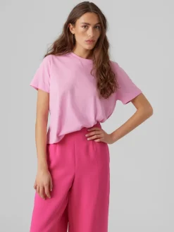 Vero Moda Shirts*VMLUNA SS TOP NOOS Bonbon