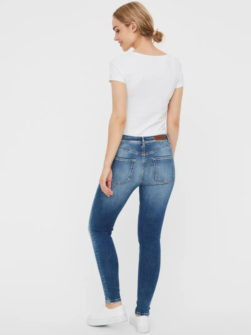 Vero Moda Jeans*VMLUX MR SLIM JEANS RI310 NOOS Medium Blue Denim