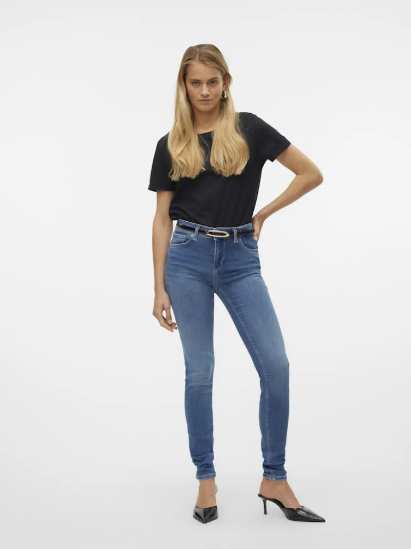 Vero Moda Jeans*VMLUX MR SLIM JEANS RI310 NOOS Medium Blue Denim