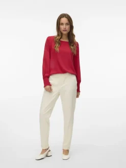 Vero Moda Hosen*VMMAYA MW LOOSE SOLID PANT NOOS hellgrau1