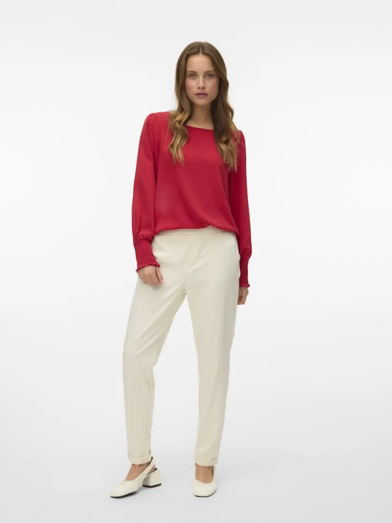 Vero Moda Hosen*VMMAYA MW LOOSE SOLID PANT NOOS hellgrau1