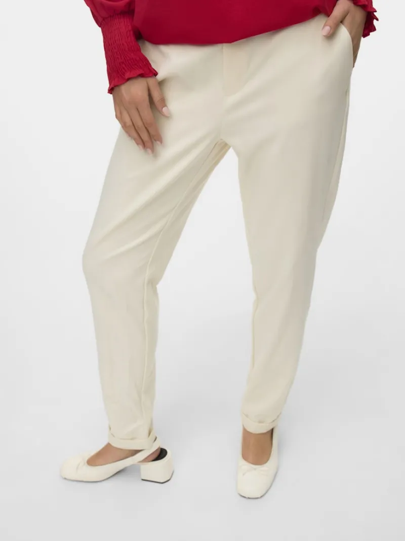 Vero Moda Hosen*VMMAYA MW LOOSE SOLID PANT NOOS hellgrau1