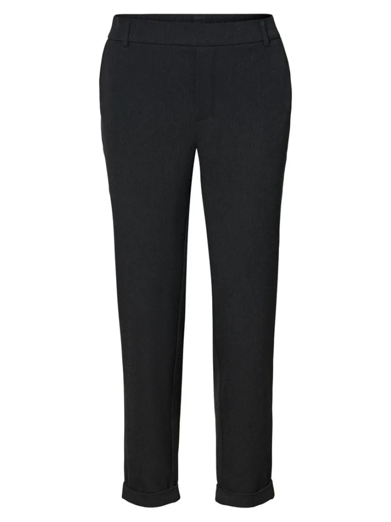 Vero Moda Hosen*VMMAYA MW LOOSE SOLID PANT NOOS Dark Grey Melange