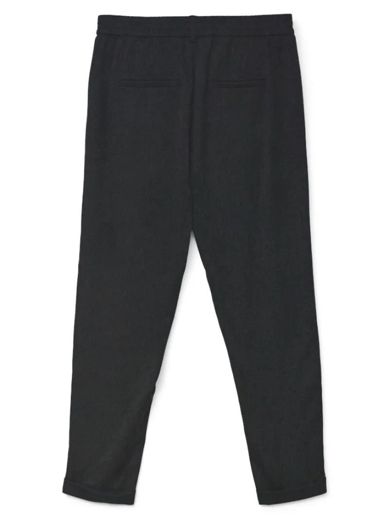 Vero Moda Hosen*VMMAYA MW LOOSE SOLID PANT NOOS Dark Grey Melange