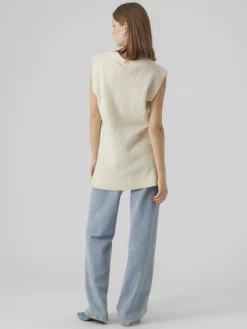 Vero Moda Pullover & Sweatshirts*VMMILI SL V-NECK VEST GA BOO birch