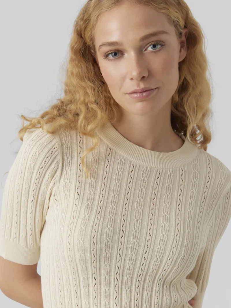 Vero Moda Pullover & Sweatshirts*VMMORENA 2/4 O-NECK PULLOVER GA BOO birch