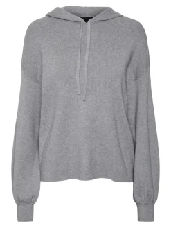 Vero Moda Pullover & Sweatshirts*VMNANCY LS HOOD BLOUSE GA Medium Grey Melange
