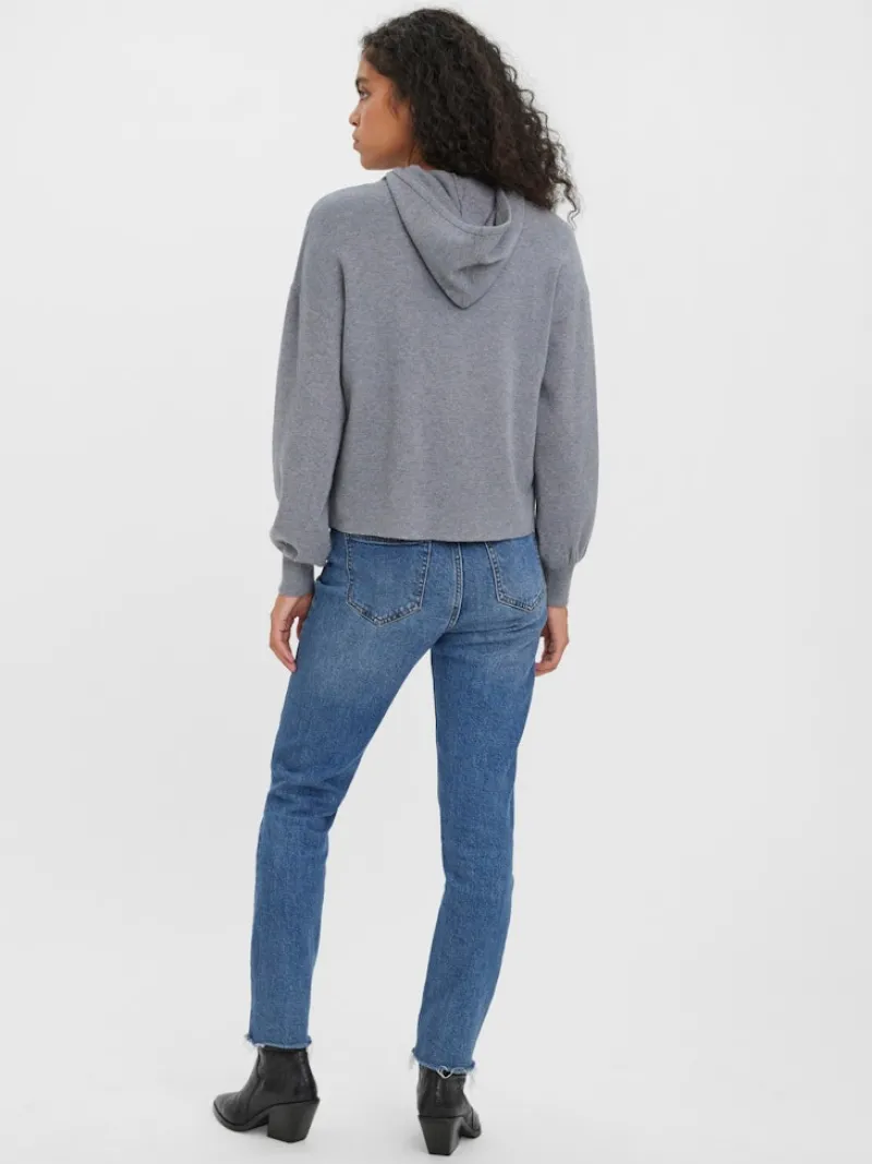 Vero Moda Pullover & Sweatshirts*VMNANCY LS HOOD BLOUSE GA Medium Grey Melange