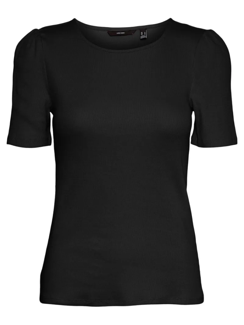Vero Moda Shirts*VMNATASHA SS PUFF TOP NOOS Black
