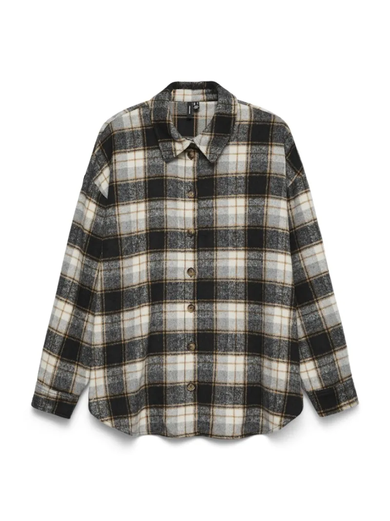 Vero Moda Blusen*VMNAYA L/S SHIRT WVN GA Black