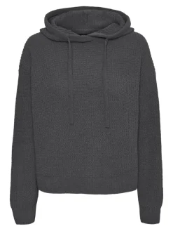 Vero Moda Pullover & Sweatshirts*VMNEAT LS HOOD PULLOVER LCS Asphalt